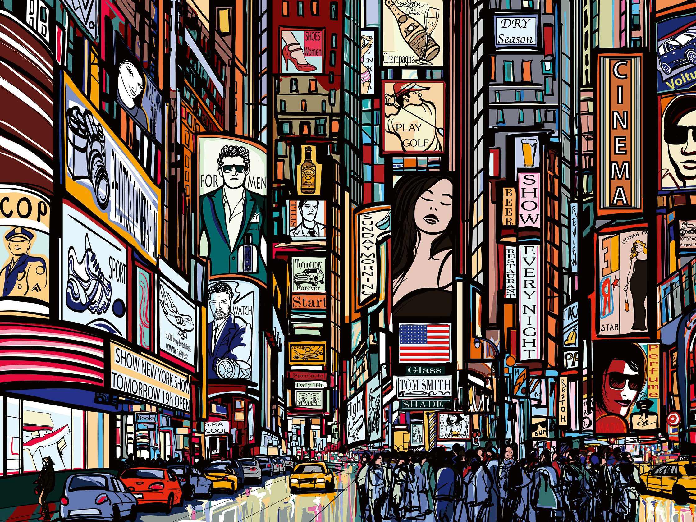 Ravensburger Puzzle Buntes New York, 1000 günstig online kaufen