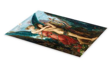 Posterlounge Poster Gustave Moreau, Hésiode et la Muse, Malerei