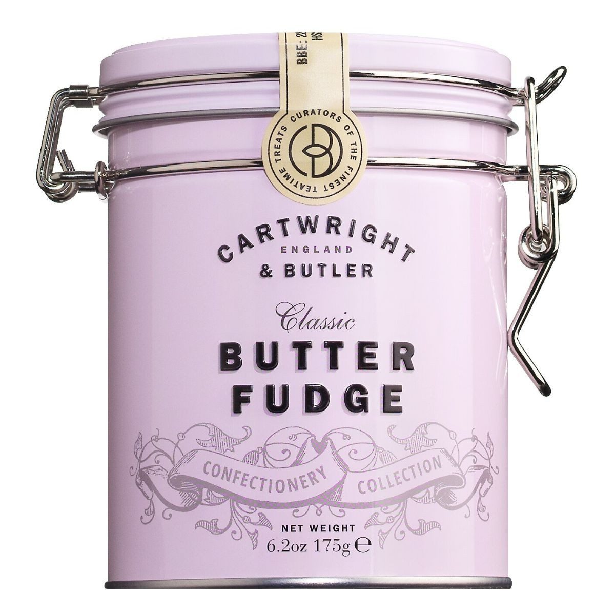 Cartwright & Butler Süßigkeit Cartwright & Butler Butter Fudge, rosa Geschenkdose, 175 g, 175 g