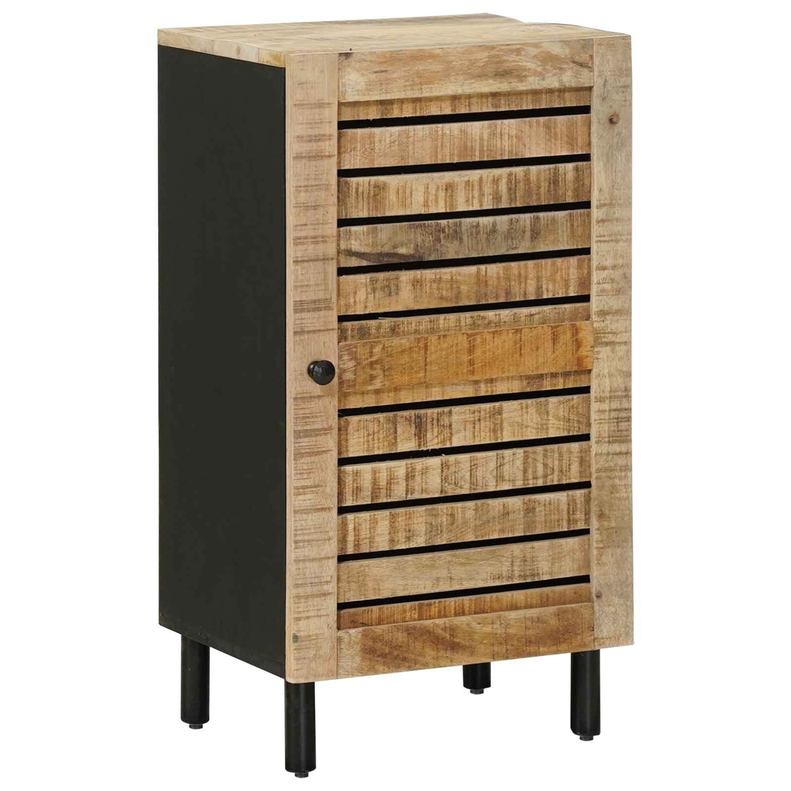 vidaXL Sideboard 40 x 33 x 75 cm Aufbewahrungsschrank Natur 40x33x75 cm Massivholz Mang