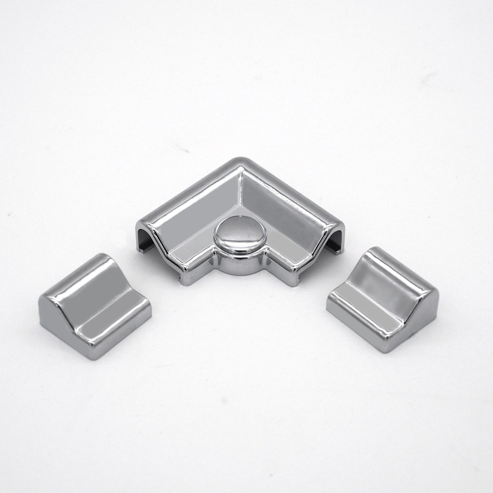 WITEN&NOCK Duschdichtung 100/120 Aluminium Schwallschutzleisten Dusche Endstücke Verbinder Set, L: 100 cm – Bild 3 von 5