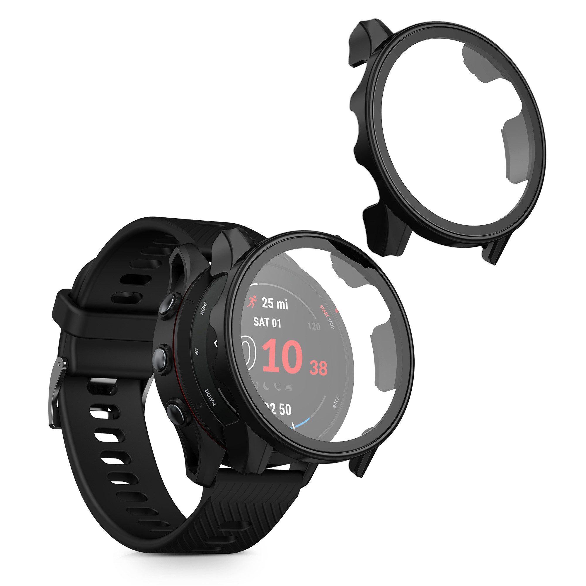 Smartwatch-Hülle 2x Hülle für Garmin Forerunner 255 / 255 Music