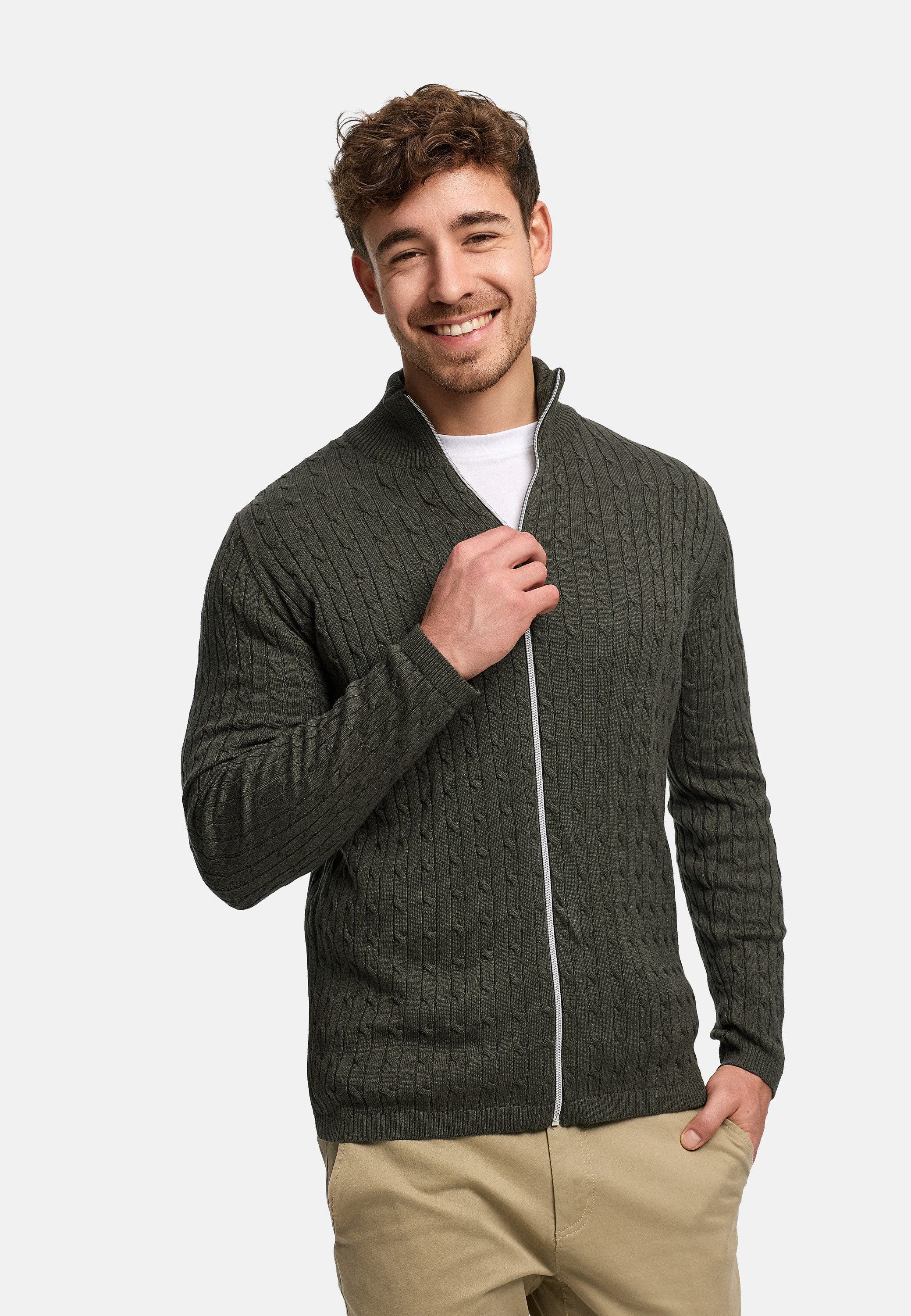 Kronstadt Strickjacke Herren KSCable Herrenstrickjacke aus hochwertigem Jaq günstig online kaufen