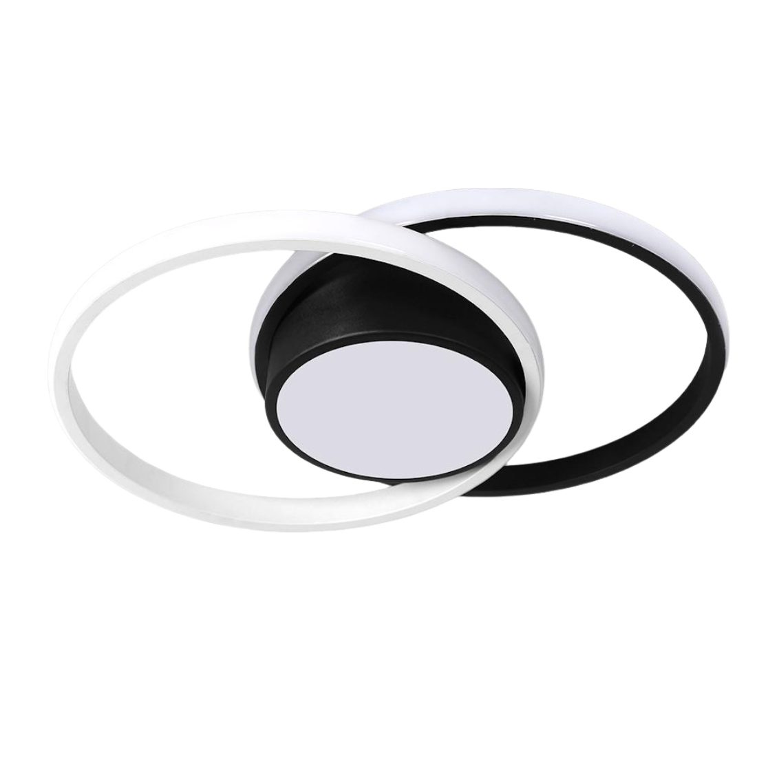 Riserva LED Dekolicht LED Deckenleuchte 42W, Deckenlampe modern, 4500K Schwarz Weiß, LED wechselbar, Einfache Installation,energiesparend, umweltfreundlich,flimmerfrei
