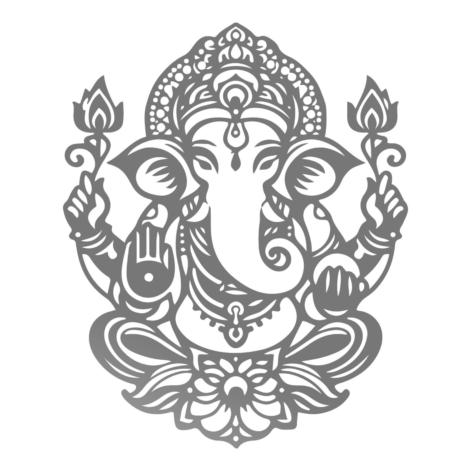 Jumpeak Wanddekoobjekt Elefantenkopf Gott Wanddekoobjekt Metall,Religiöse Dekoration (Elefanten Deko), Abstrakter Elefant,wanddekoration wohnzimmer,dekoratives Geschenk