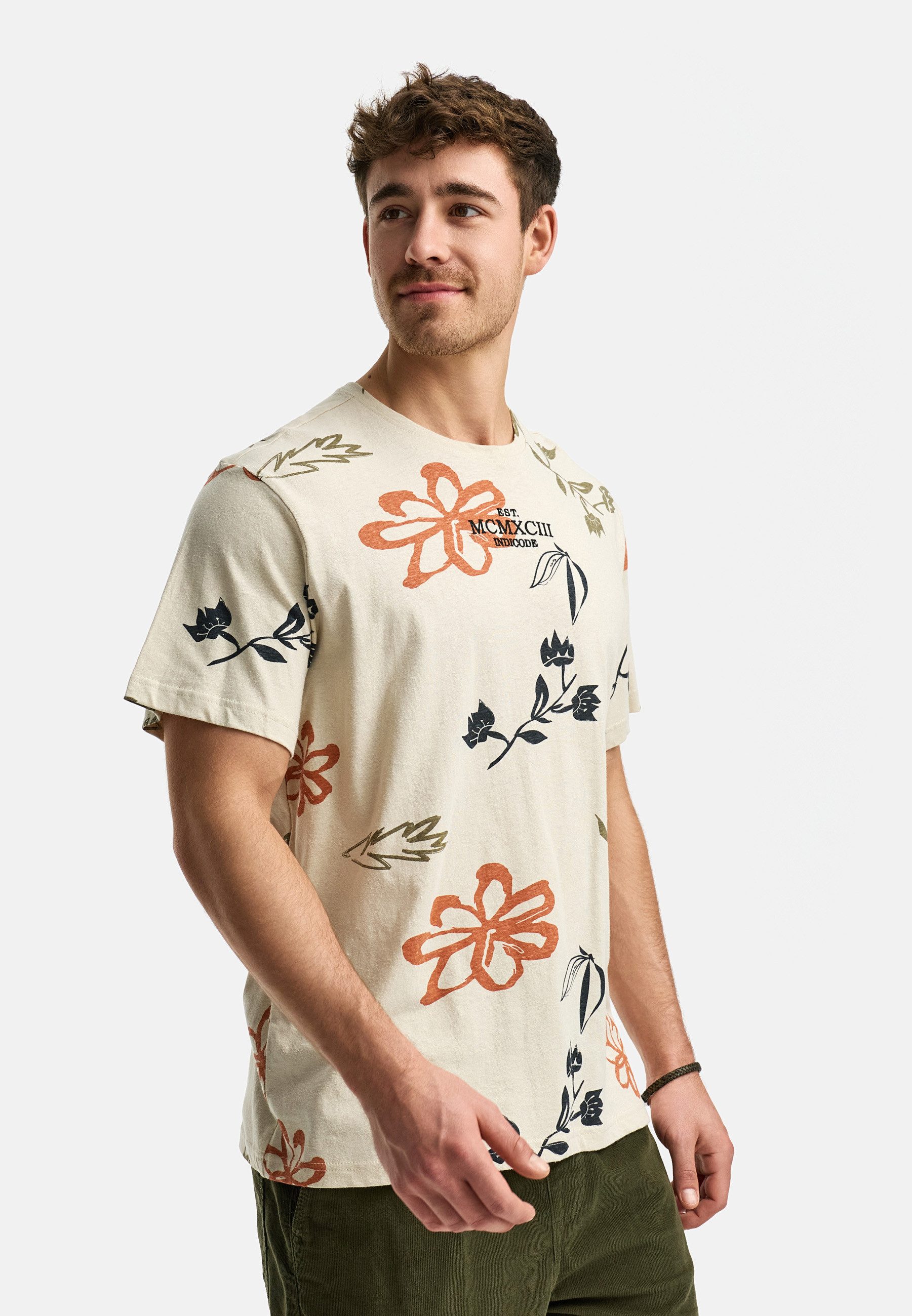 Indicode T-Shirt Herren INAsbjorn Shirt Tee Herrenshirt T-Shirt mit hochwer günstig online kaufen