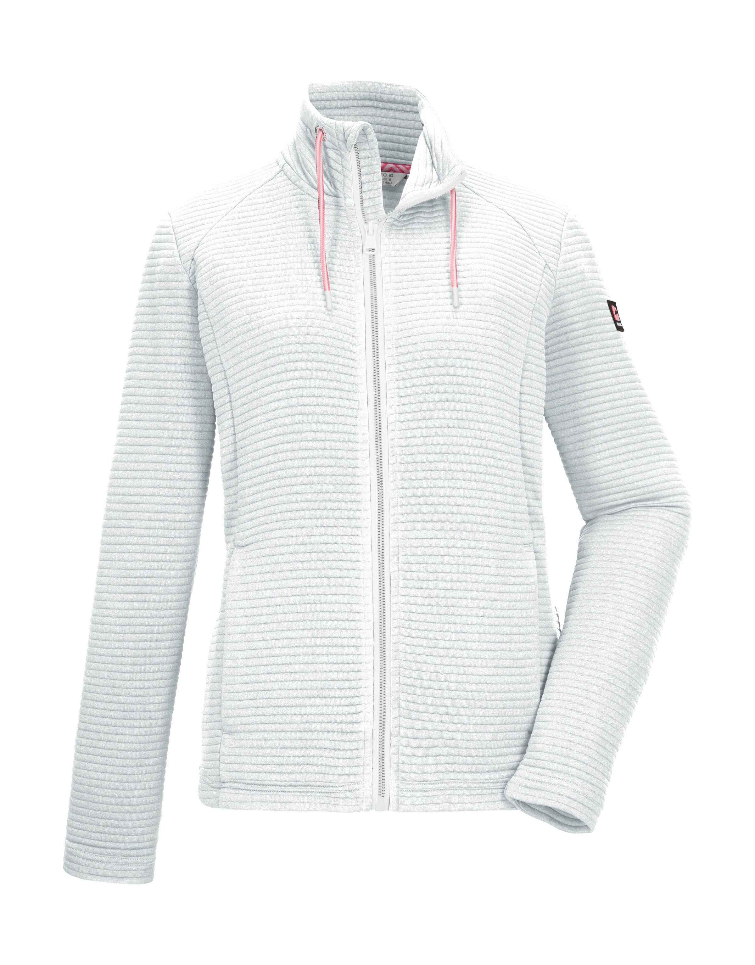 Killtec Strickjacke KOS 12 WMN FLX JCKT Elastische Damenjacke, gestreift, mit Kinnschutz und Taschen