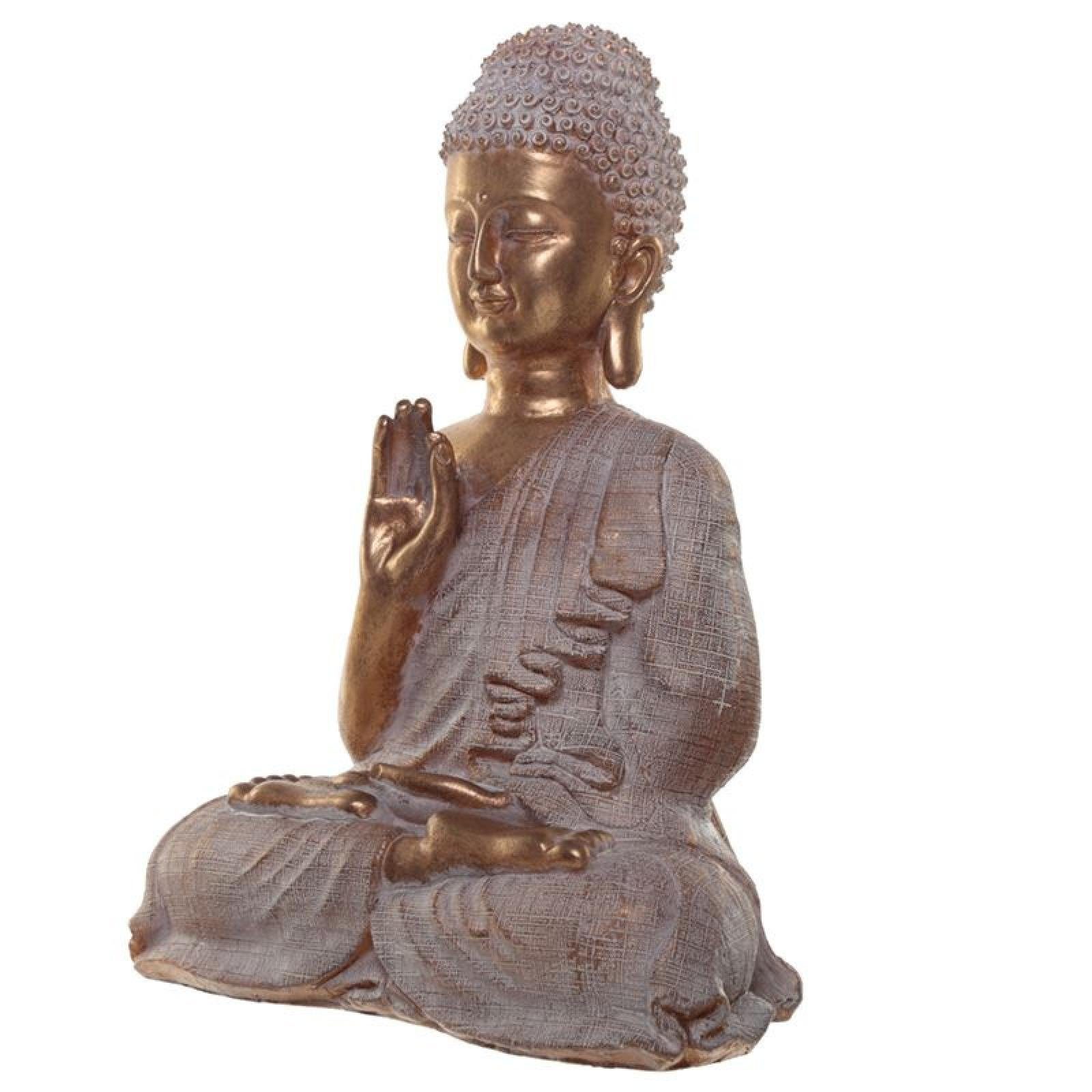 Spirituell - Buddhafigur Puckator Thai und Buddha Goldener weisser