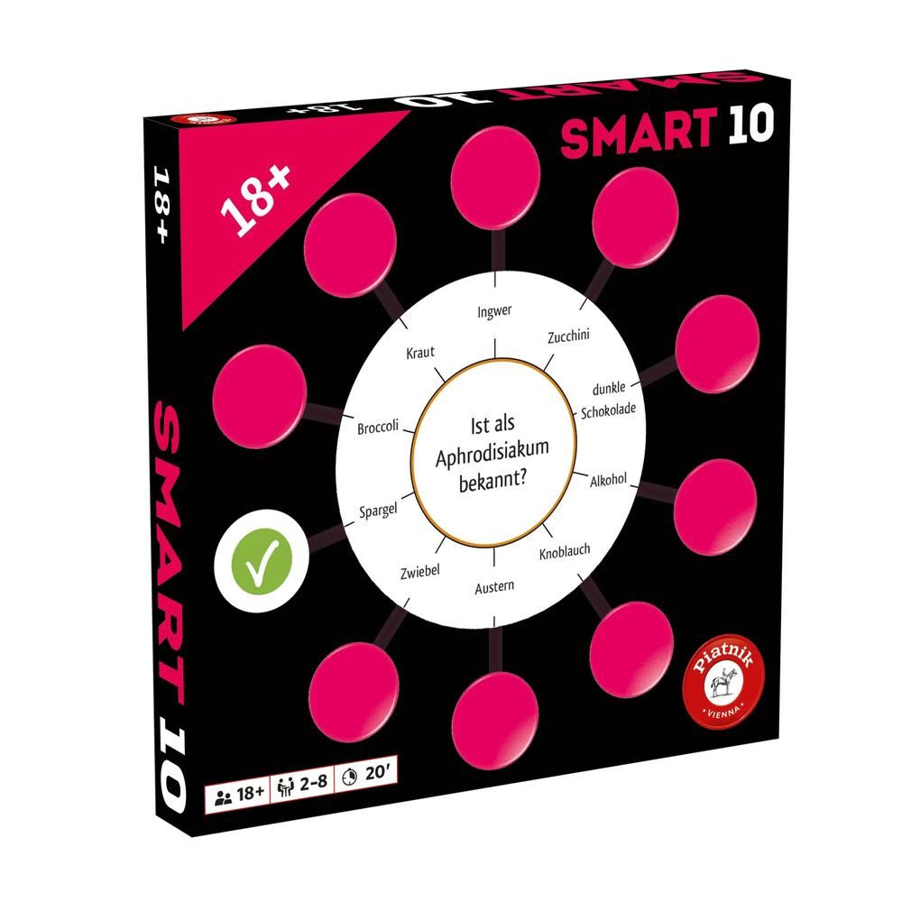 Piatnik Spiel Smart 10 Zusatzfragen 18+