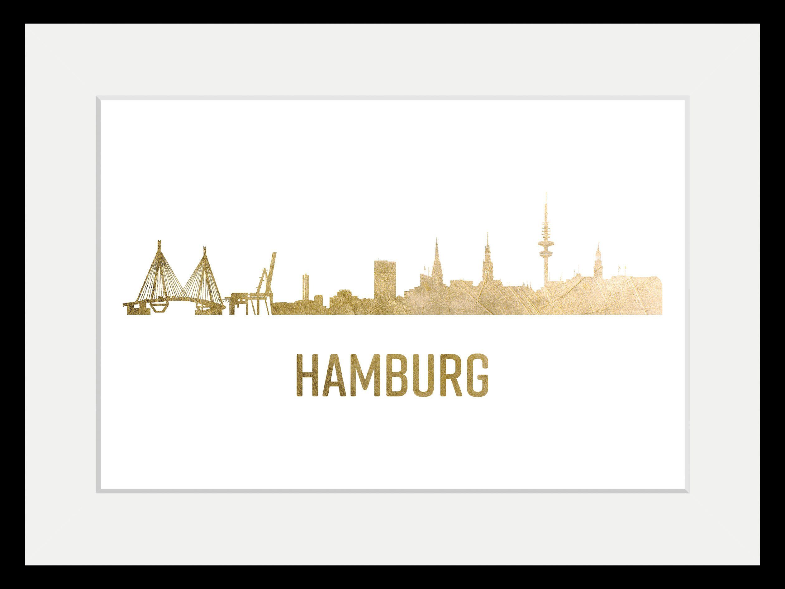 GOLD, Städte (1 Bild St) queence Hamburg Skyline