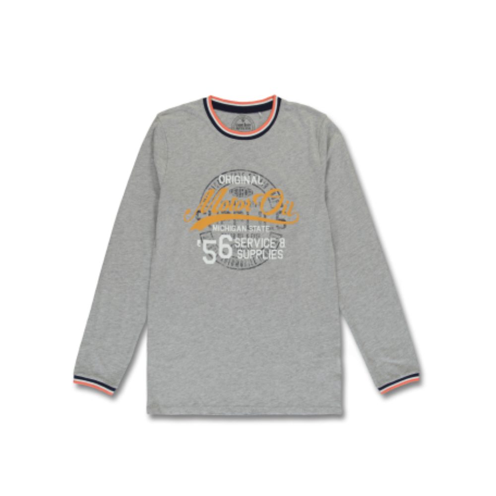 E-BOUND Langarmshirt 146641.H.TS.VX sportlichen Schnitt mit Rundausschnitt