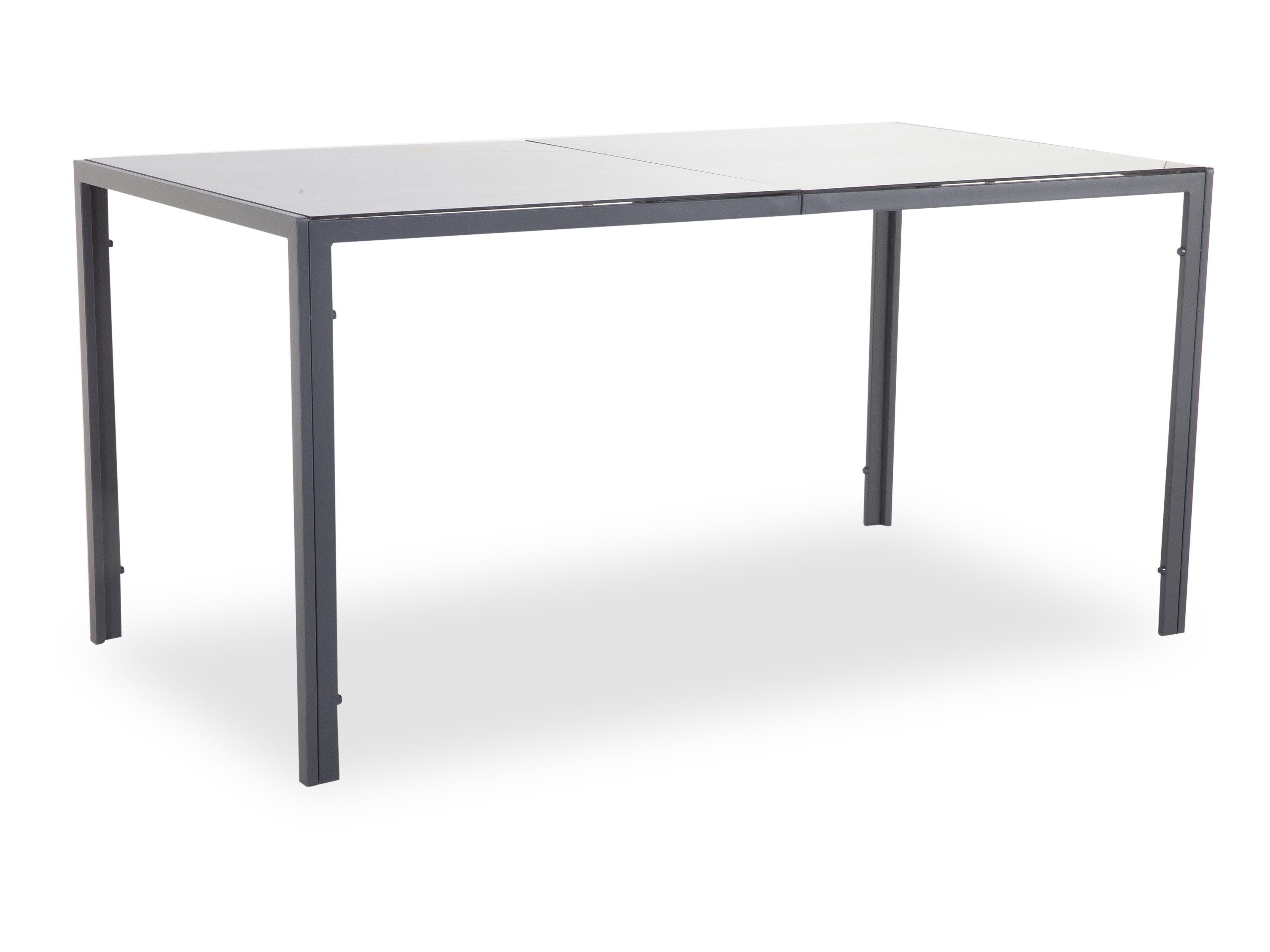 Outdoor Gartentisch Gartentisch outdoor PORTO BHT 150x73x80 cm grau Outdoortisch