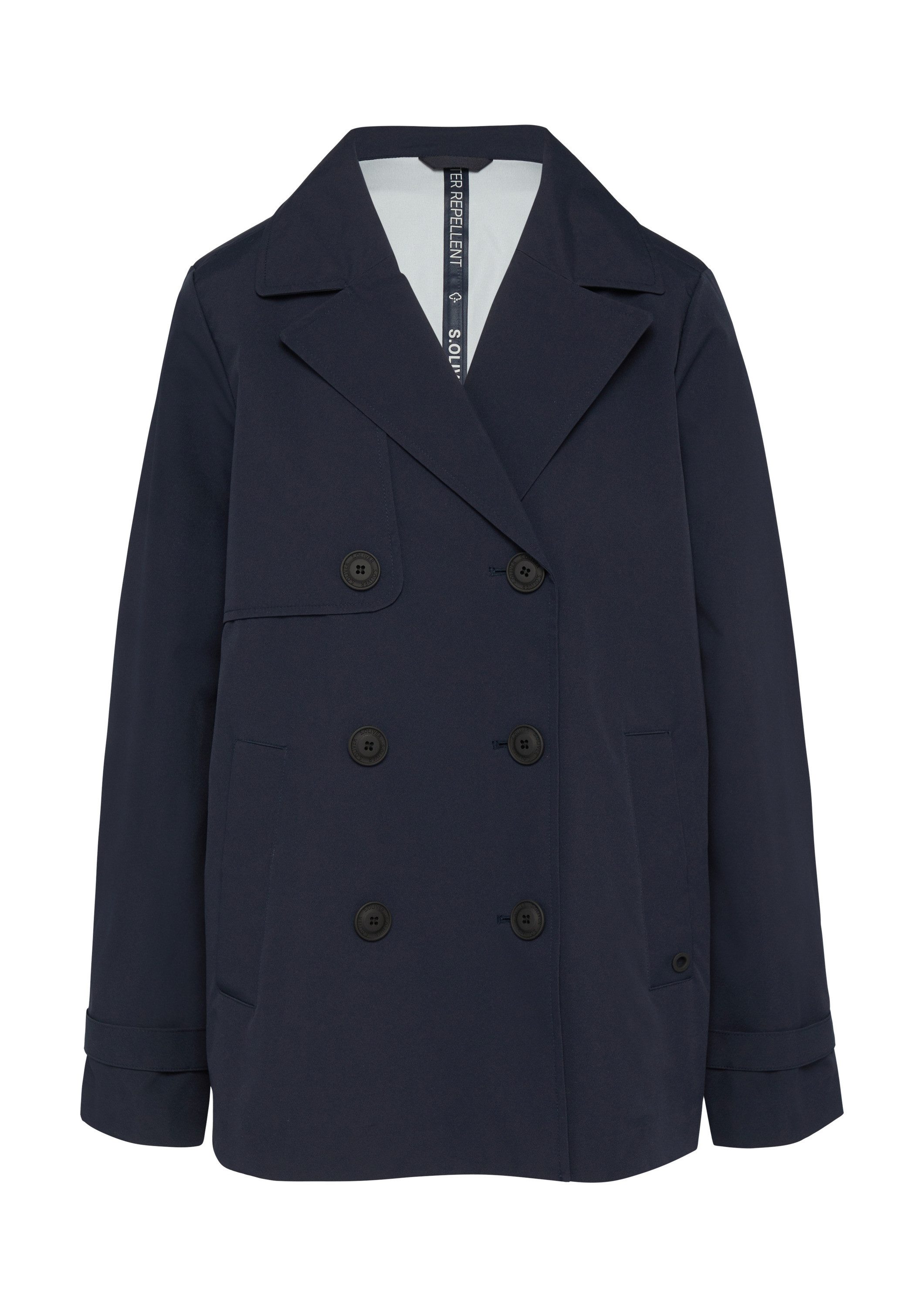 s.Oliver Funktionsjacke Outdoor-Jacke Wasserabweisende Cabanjacke mit Riege günstig online kaufen