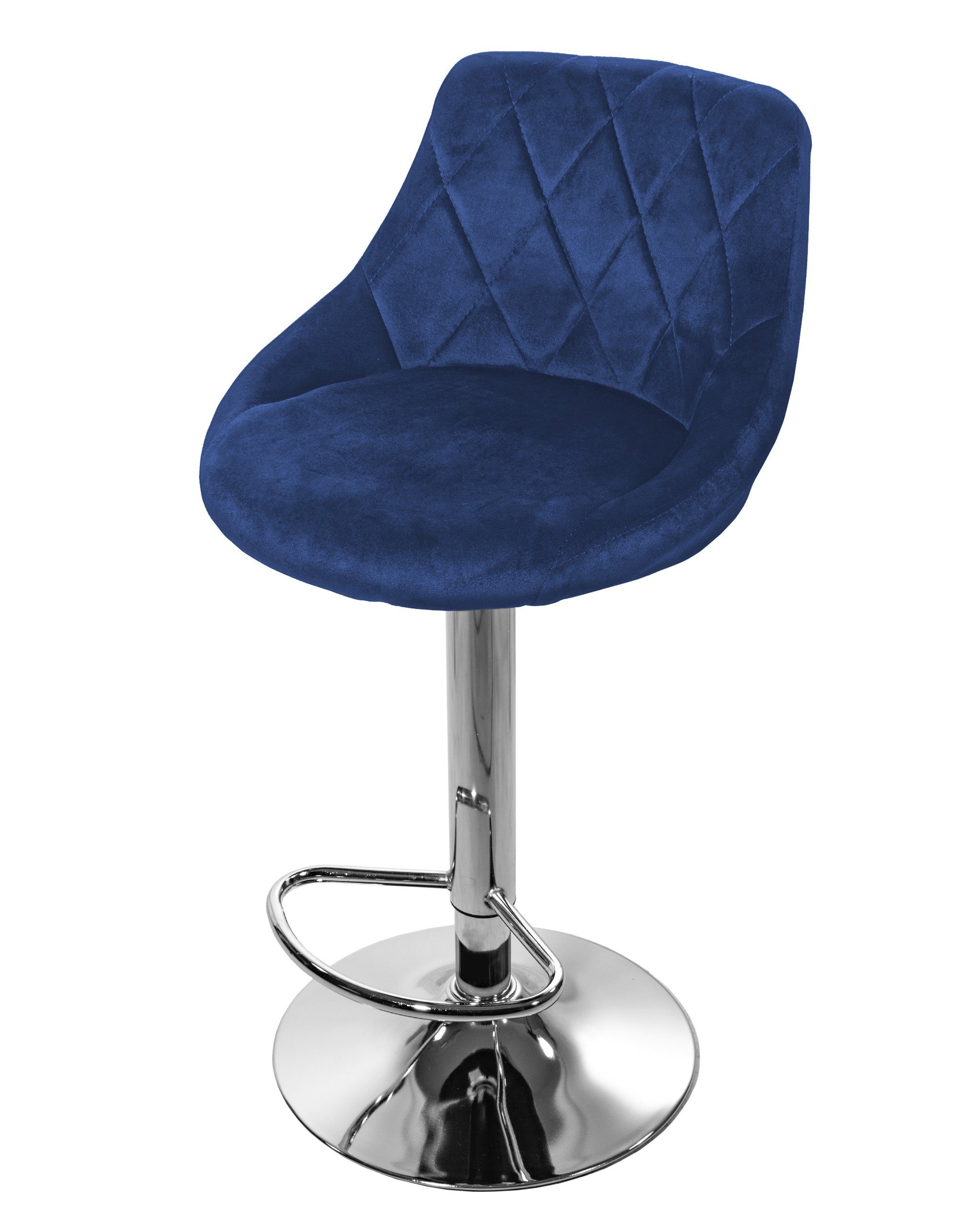 Barhocker Küchenhocker mit Rückenlehne, Fußstütze, höhenverstellbar