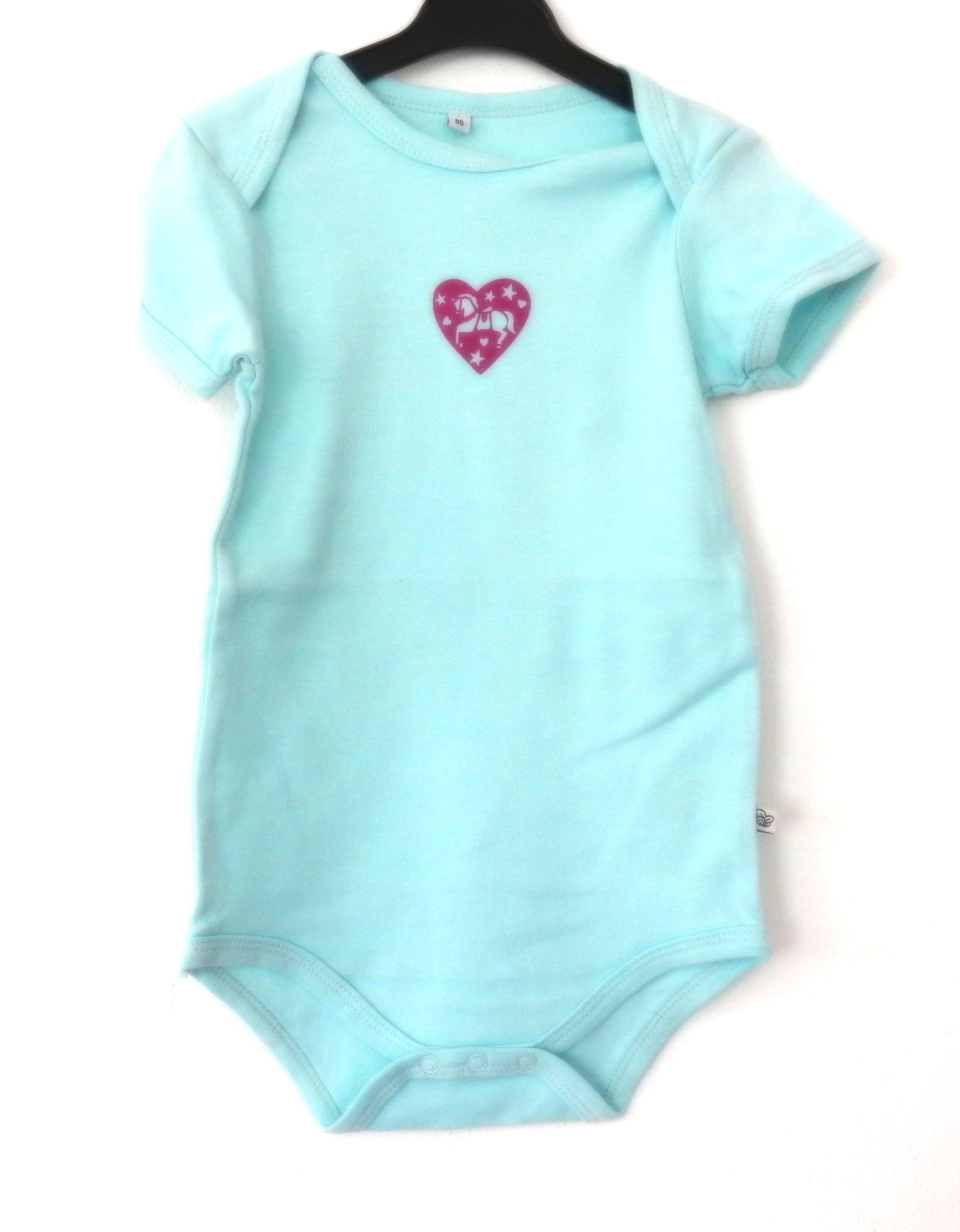 pippi Kurzarmbody Einhorn