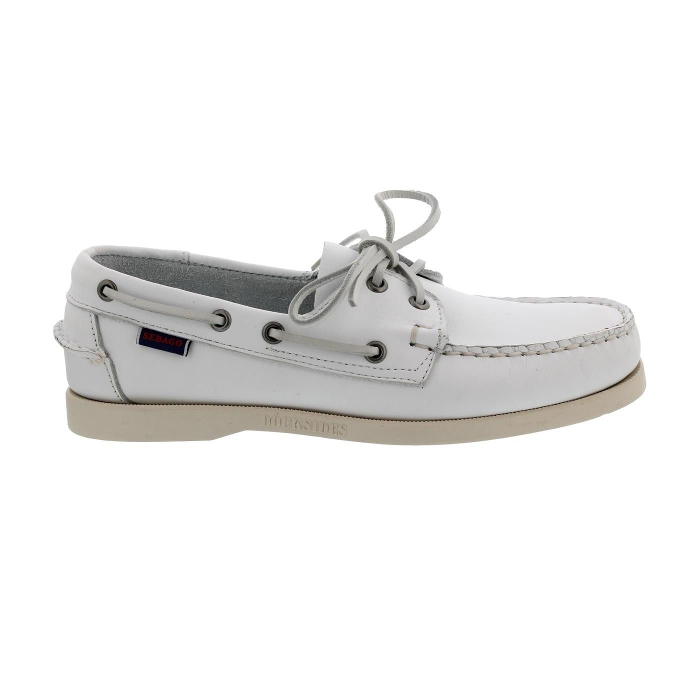 Sebago Sebago Docksides, Full-Grain Leather, white, günstig online kaufen