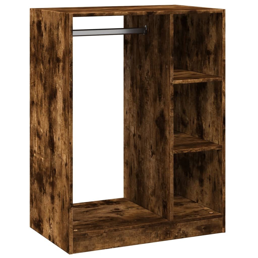 vidaXL Kleiderständer Kleiderschrank Räuchereiche 77x48x102 cm Holzwerkstoff, (1 St)