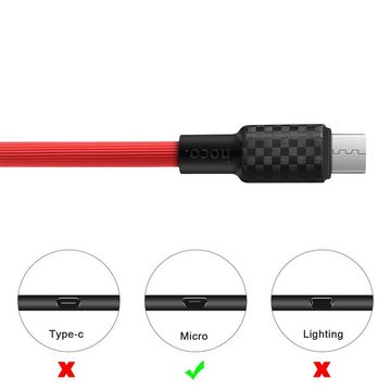 HOCO X29 USB Daten & Ladekabel bis zu 2A Ladestrom Smartphone-Kabel, micro USB, USB Typ A (100 cm), Hochwertiges Aufladekabel für Samsung, Huawei, Xiaomi uvm.