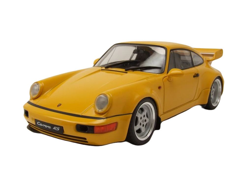 Solido Modellauto Porsche 911 (964) Carrera 3.8 RS 1990 gelb, Maßstab 1:18