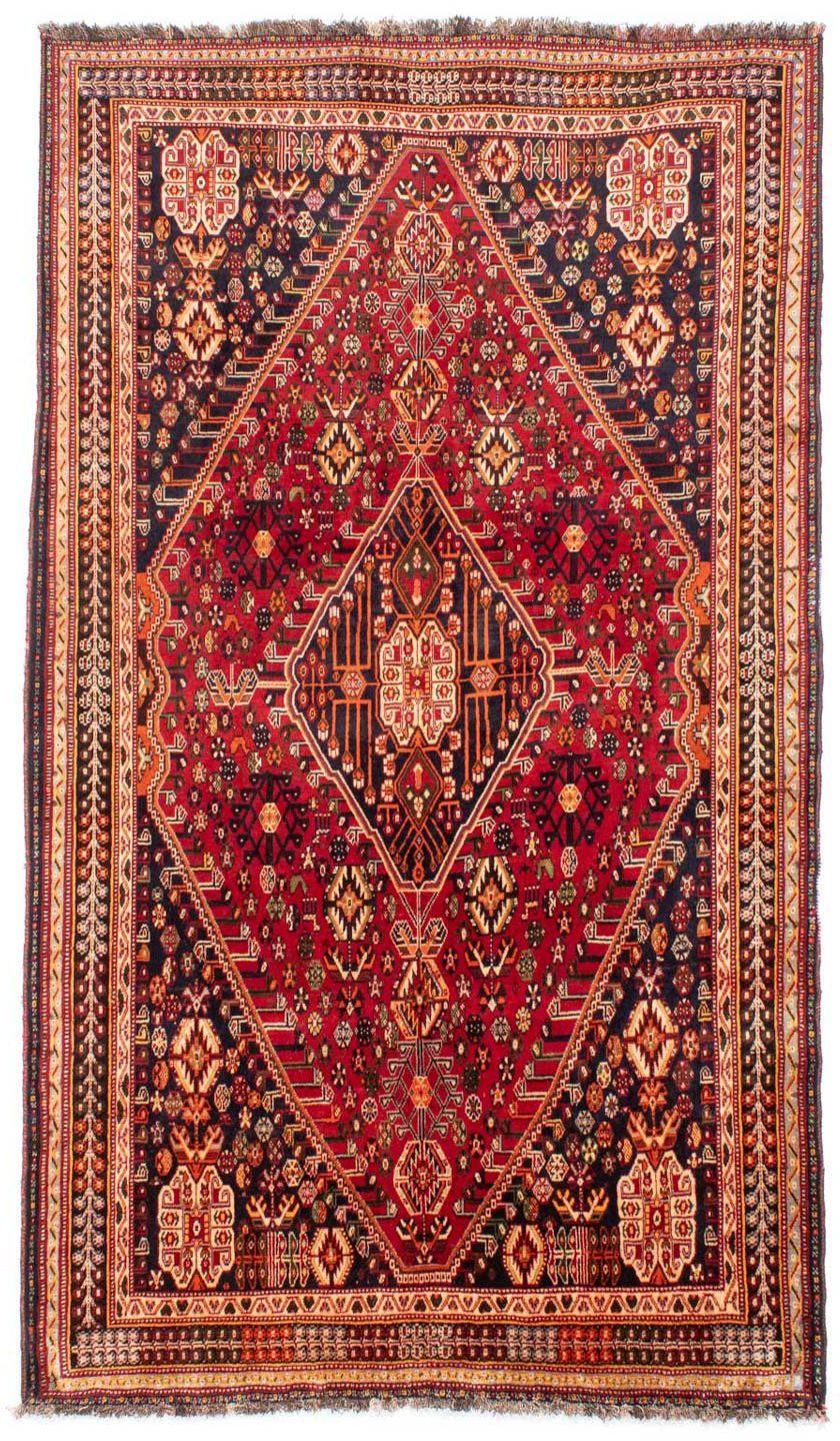 Medaillon 165 Rosso mm, Shiraz morgenland, Zertifikat cm, 280 mit 10 rechteckig, Höhe: Unikat Wollteppich x