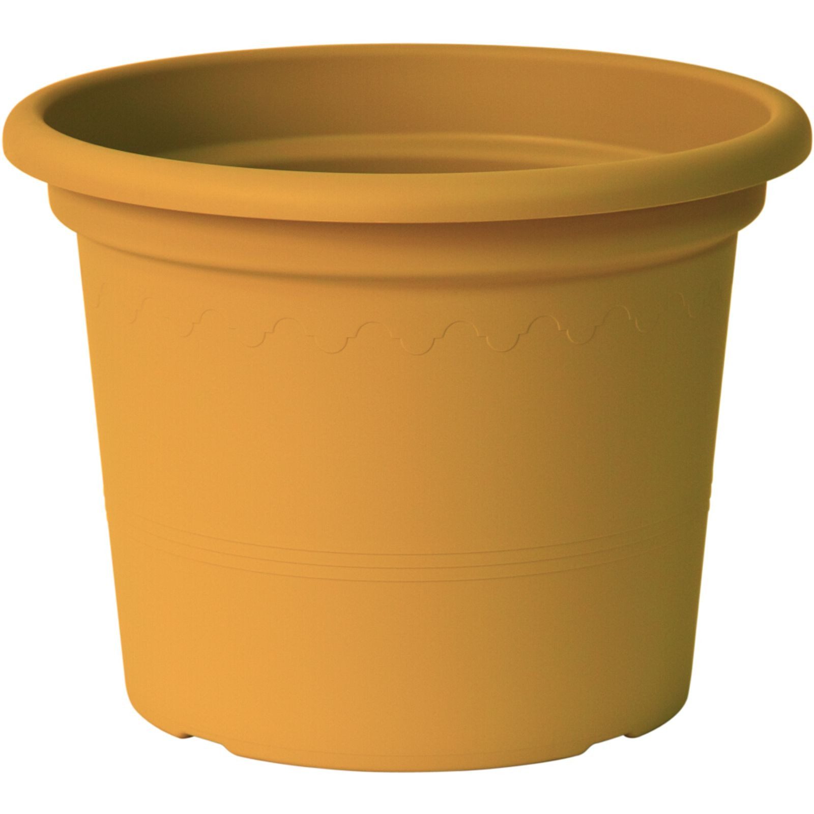 euro3plast Pflanzkübel Pflanzkübel GEO Ø 20 cm mango gelb UV-beständig frostsicher
