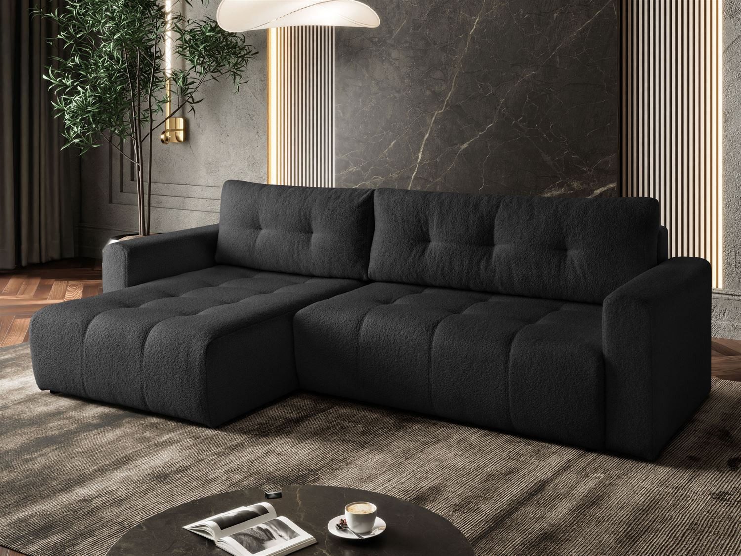 Lookway Ecksofa ASTON L-Form Couch, mit Bettkasten und Schlaffunktion günstig online kaufen