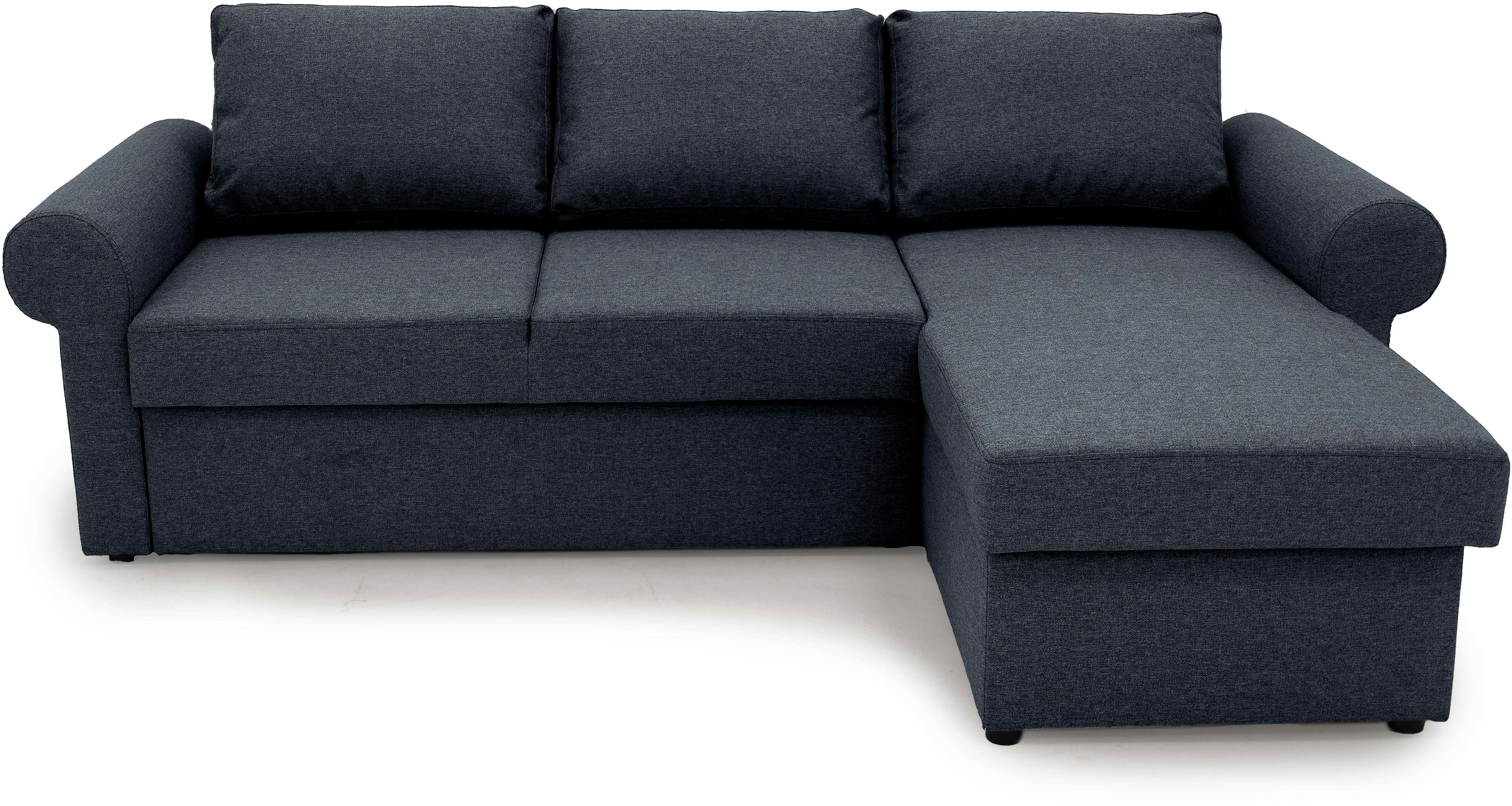 Bettkasten Bettfunktion Ecksofa GEPADE inkl. anthrazit Rico, und