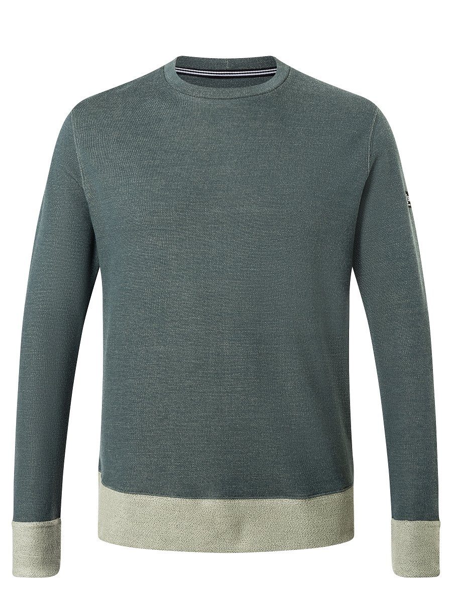 RIFFLER CREWNECK M Pullover bequemer Merino Merino-Materialmix SUPER.NATURAL Sweatshirt