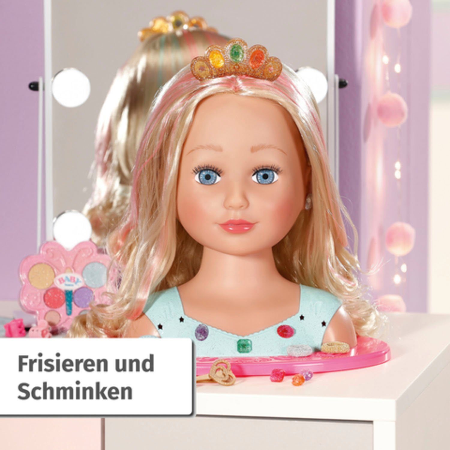 Baby Born Frisier- & Schminkkopf Sister Styling Head Prinzessin, mit Zubehör