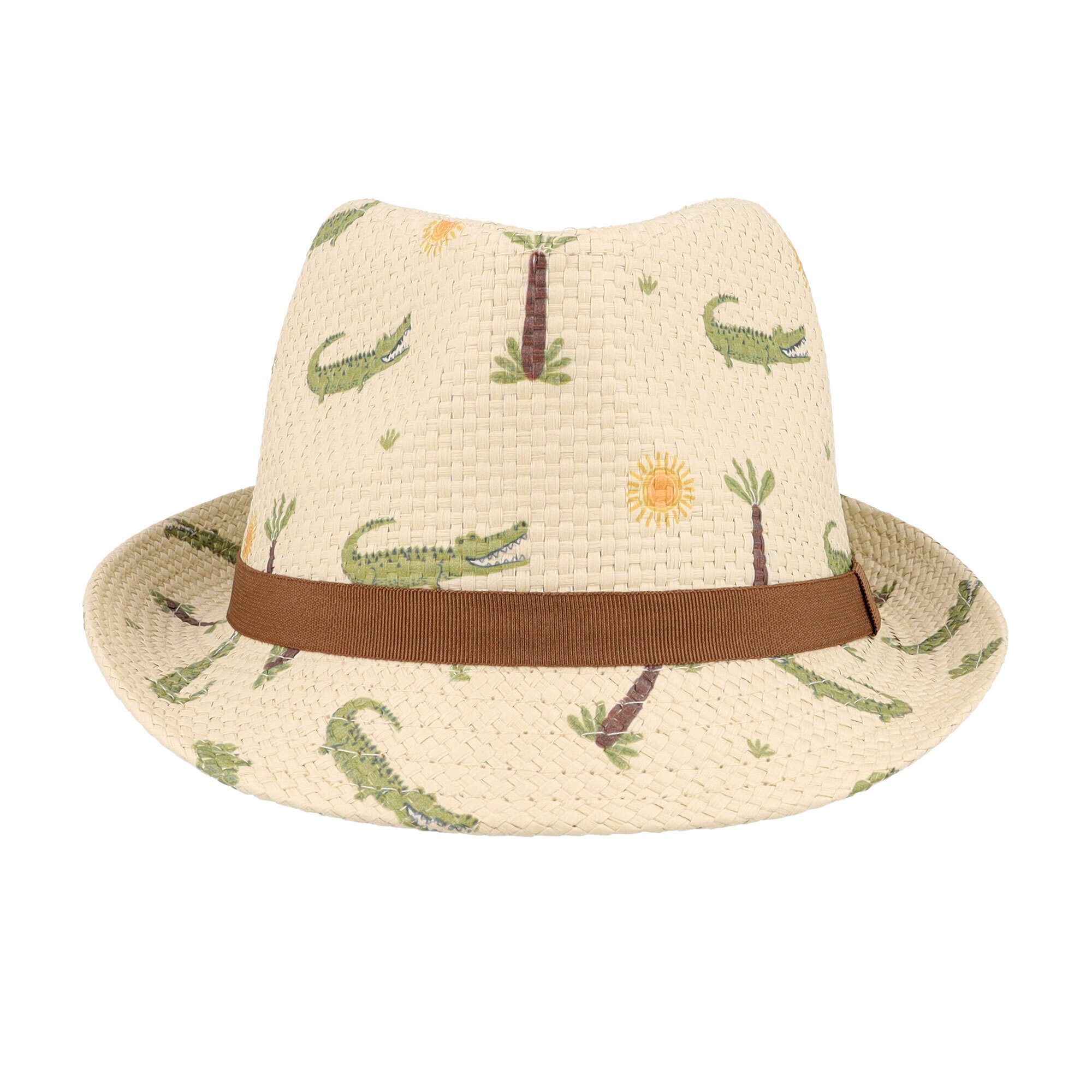 MAXIMO Strohhut KIDS BOY-Trilby Alligator (1-St)