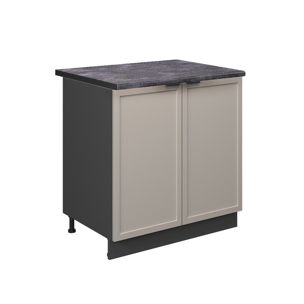 Vicco Spülenunterschrank Fame-Line, GrauBeige/Anthrazit, 80 cm günstig online kaufen