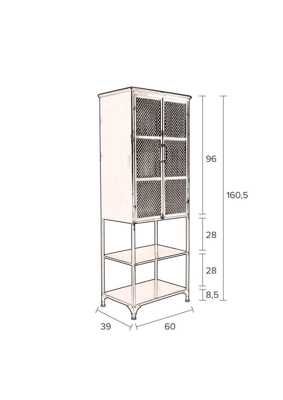 Mehrzweckschrank DENVER DutchBone HIGH Schrank Dutchbone Vintage von Metall