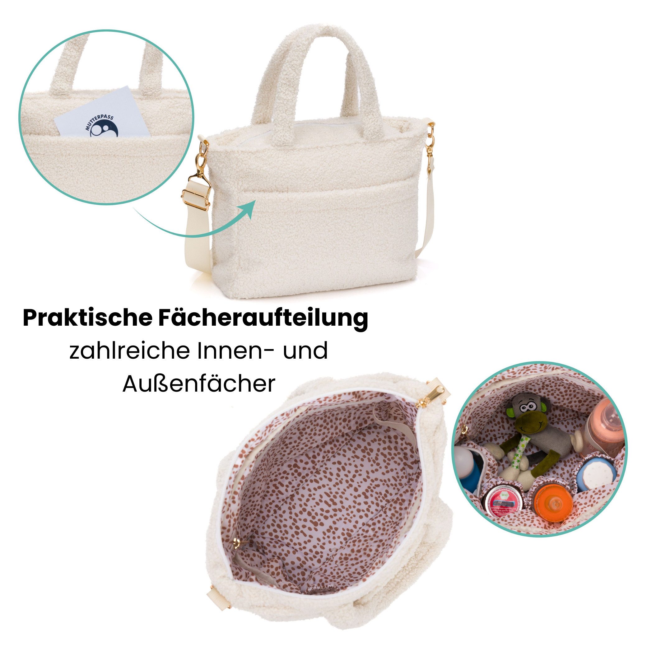 Fillikid Wickeltasche Wickeltasche Teddy Small Exklusiv