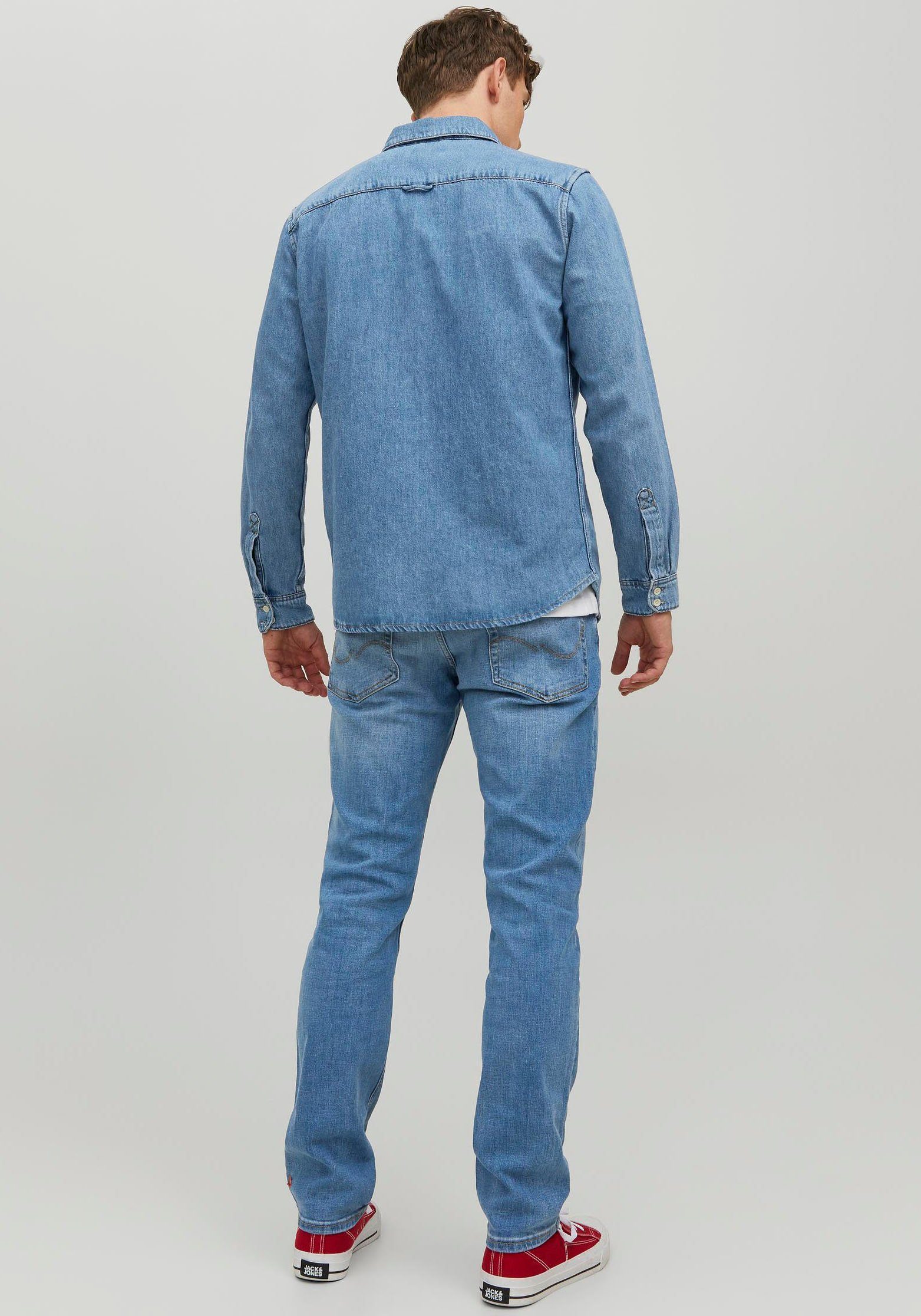 Slim-fit-Jeans JJITIM denim & AM blue Jones JJORIGINAL Jack 783
