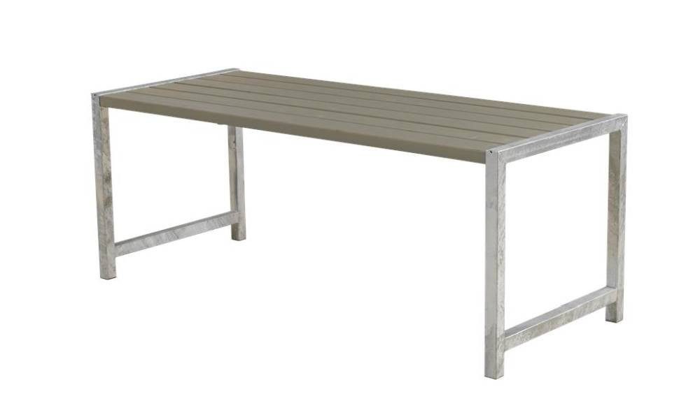 PLUS Gartentisch Plus Plankentisch 186x77x72cm graubraun rechteckig, Witterungsbeständig