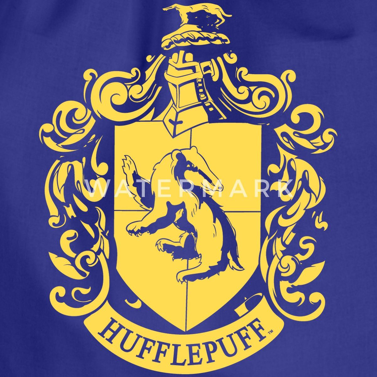 Spreadshirt Turnbeutel Harry Potter Hufflepuff Wappen Turnbeutel (1-tlg)