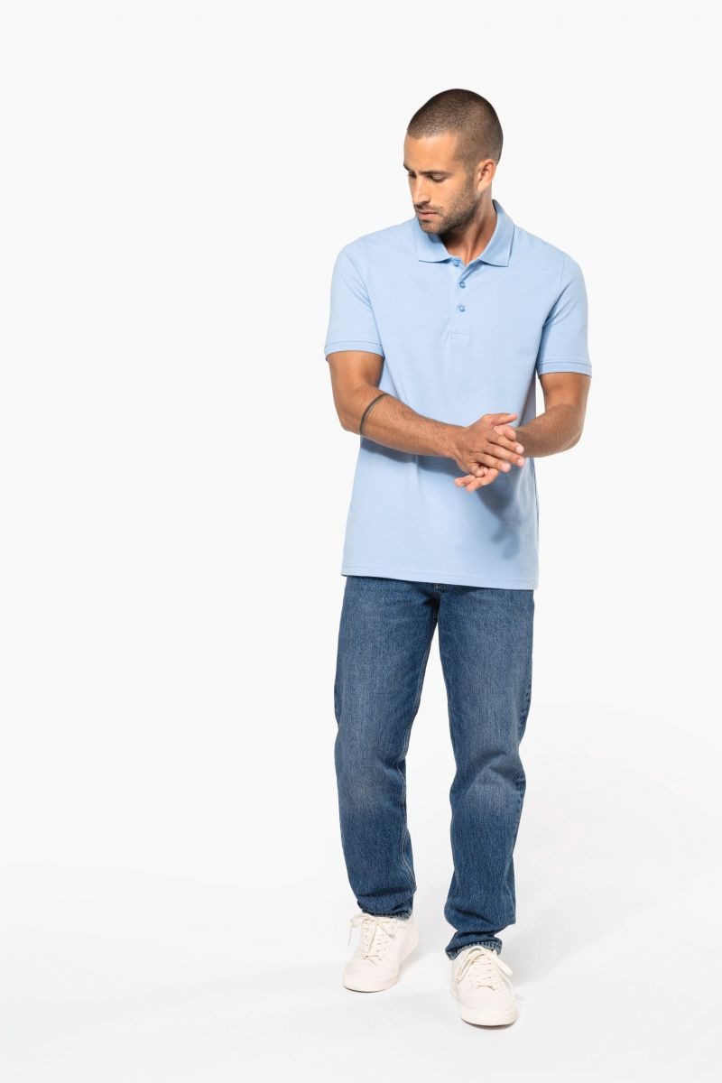 Kariban Poloshirt Herren Kurzarm-Polohemd. Baumwollpiqué.