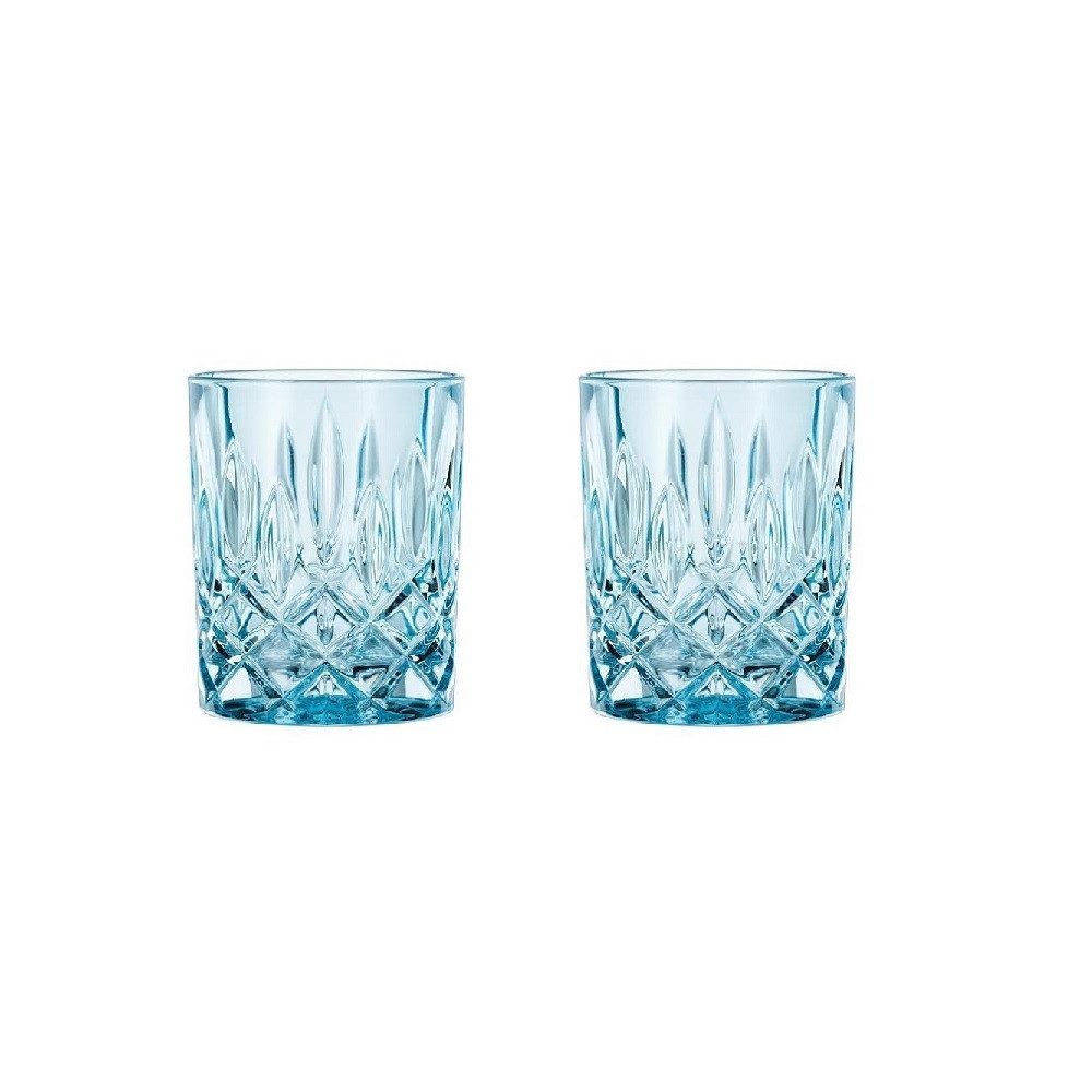 Nachtmann Schnapsglas Nachtmann Noblesse Colors Whiskybecher Aqua 2er Set, Glas