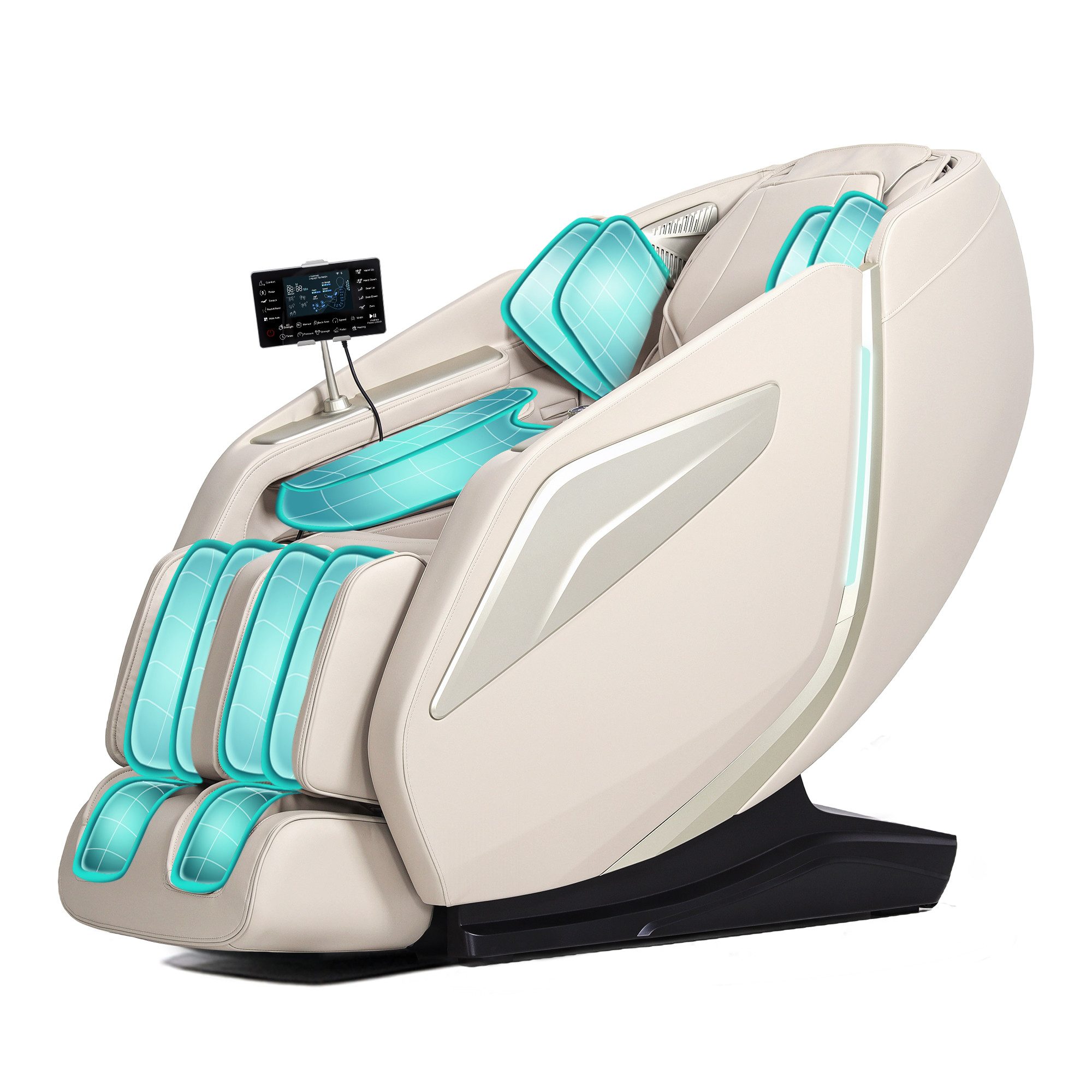 HealthRelife Кресла массажные Luxuriöser Entspannungsstuhl, 15 Massage-Modi, Yoga-Stretching (1-St), 55 Zoll SL-Track