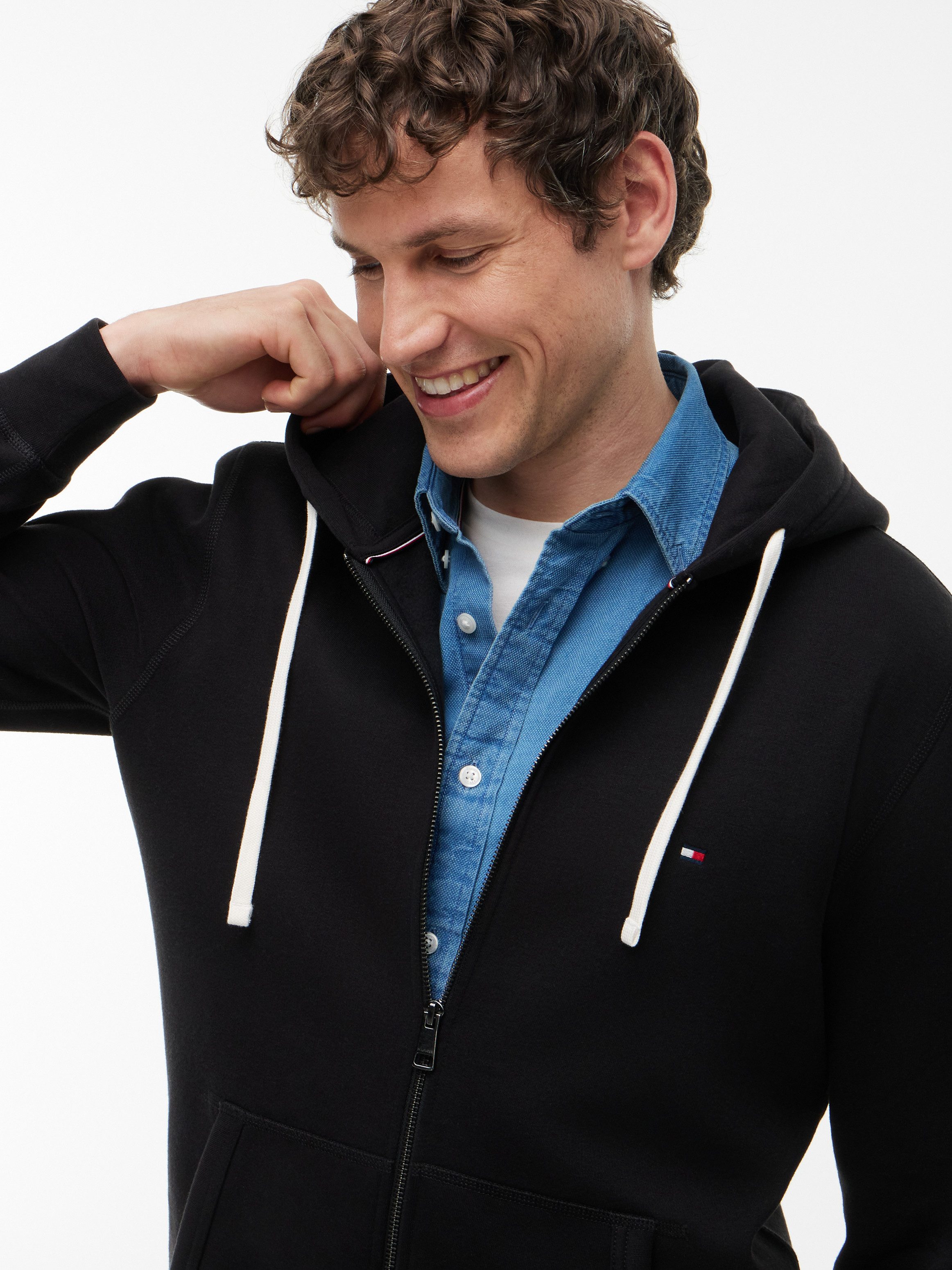 Tommy Hilfiger Kapuzensweatjacke ESSENTIAL FLEECE HOODED REGULAR