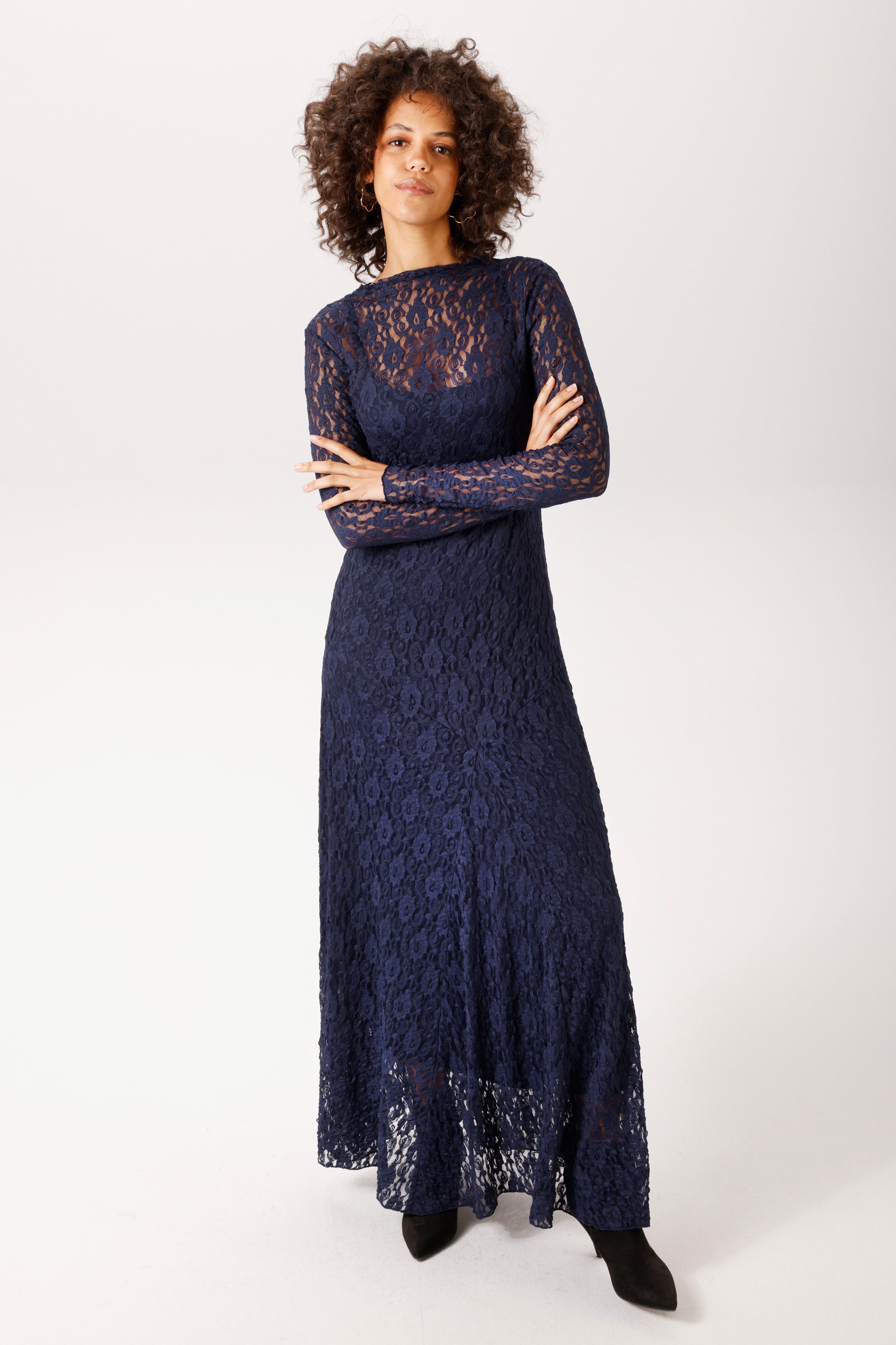 Aniston CASUAL Maxikleid aus zarter, elastischer Spitze - NEUE KOLLEKTION