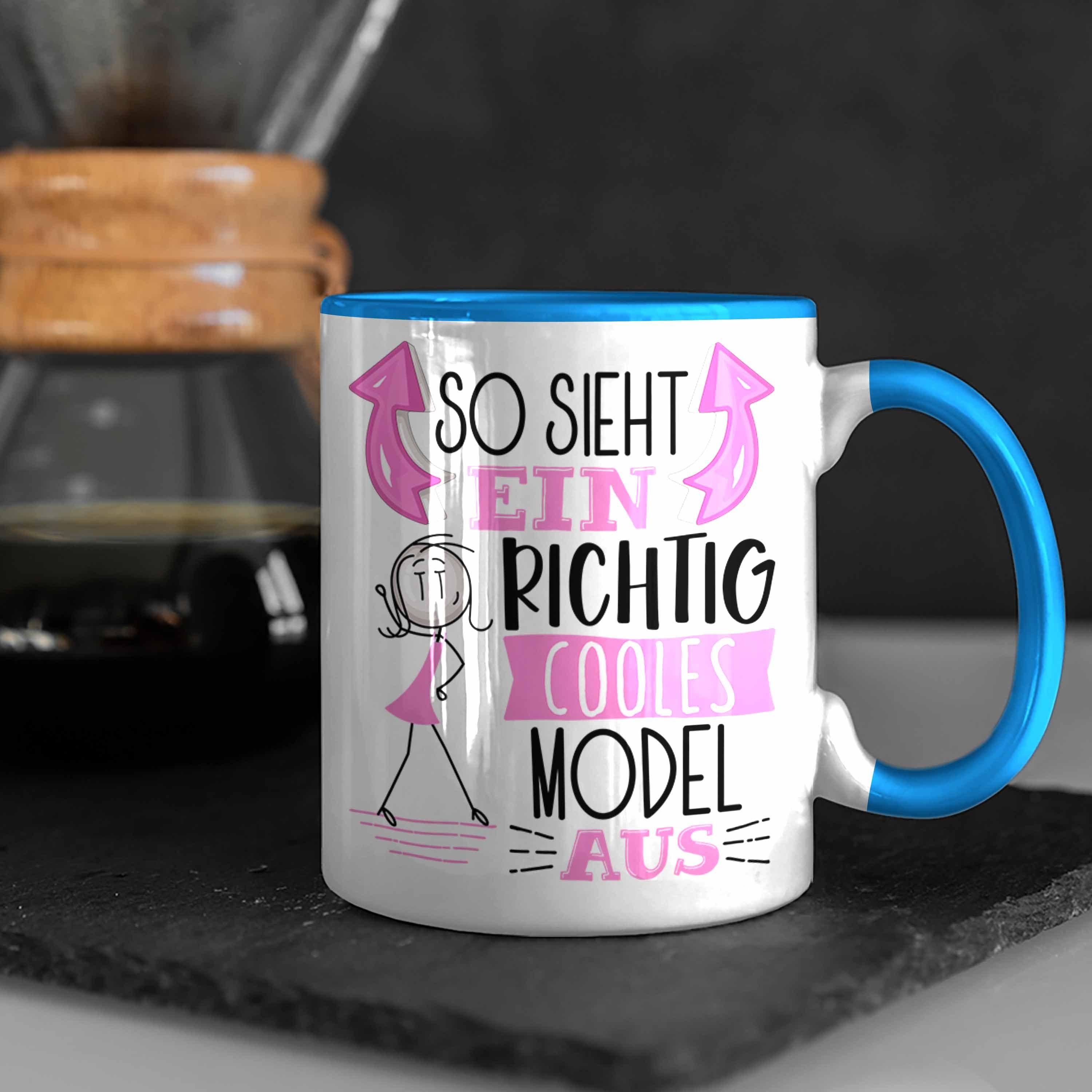 Trendation Tasse Model Tasse Blau Model Geschenkide So Ein Aus RIchtig Sieht Cooles Geschenk