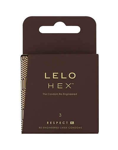 Lelo XXL-Kondome LELO HEX XL Kondome 3-er Pack