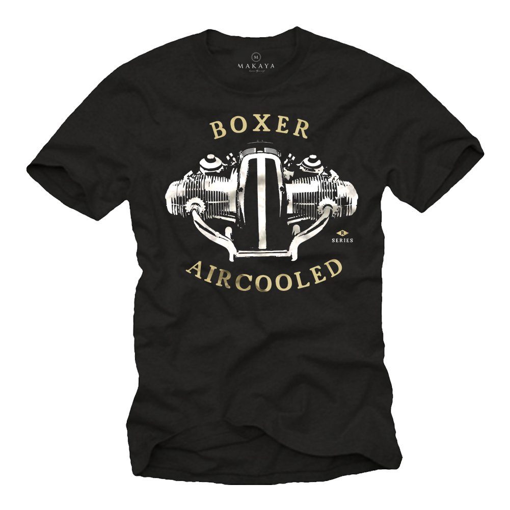 MAKAYA T-Shirt Herren Motorsport Motorradfahrer Motorrad Bekleidung Männer Geschenke mit Druck