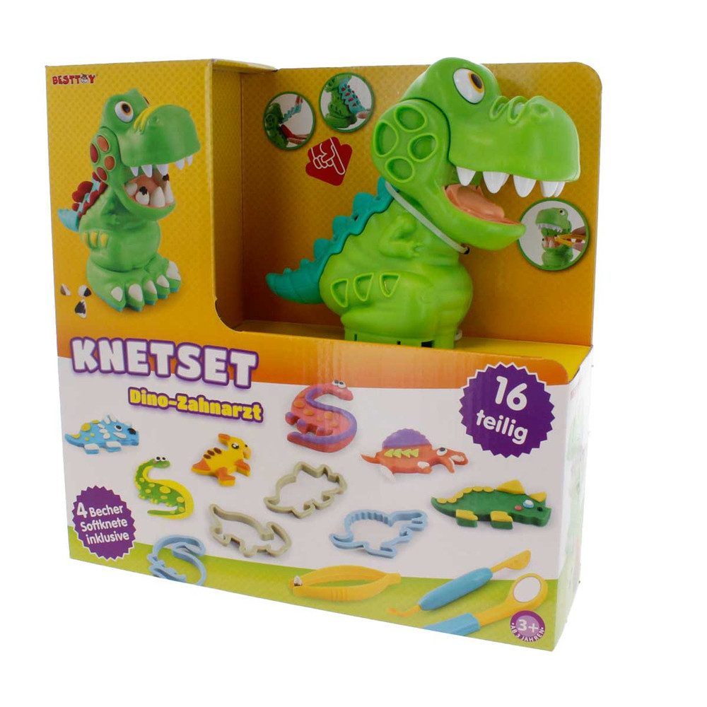Playgo Knete Besttoy - Knetset Zahnarzt-Dino