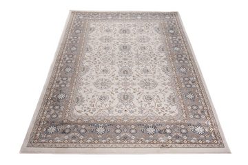 Orientteppich Oriente Teppich - Traditioneller Teppich Orient Beige Creme Grau, Mazovia, 60 x 100 cm, Geeignet für Fußbodenheizung, Pflegeleicht, Wohnzimmerteppich