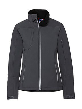 Russell Softshelljacke RUSSELL Damen Softshell Jacke Kragen Taschen Übergangsjacke Winddicht