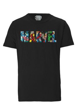 LOGOSHIRT T-Shirt Marvel Comic Colour Logo mit coolem Print