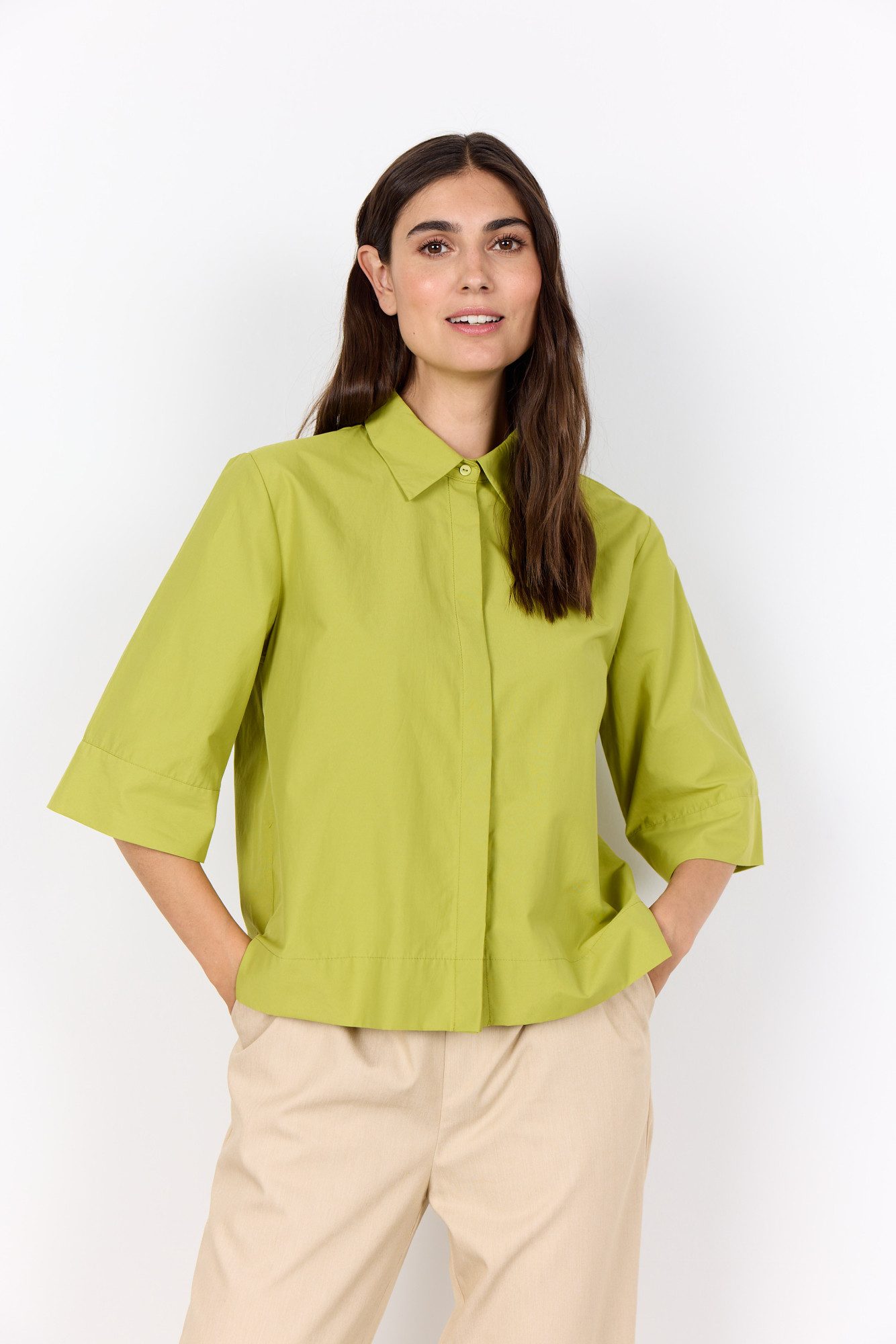 soyaconcept Hemdbluse SC-NETTI 118 mit 3/4 Arm günstig online kaufen