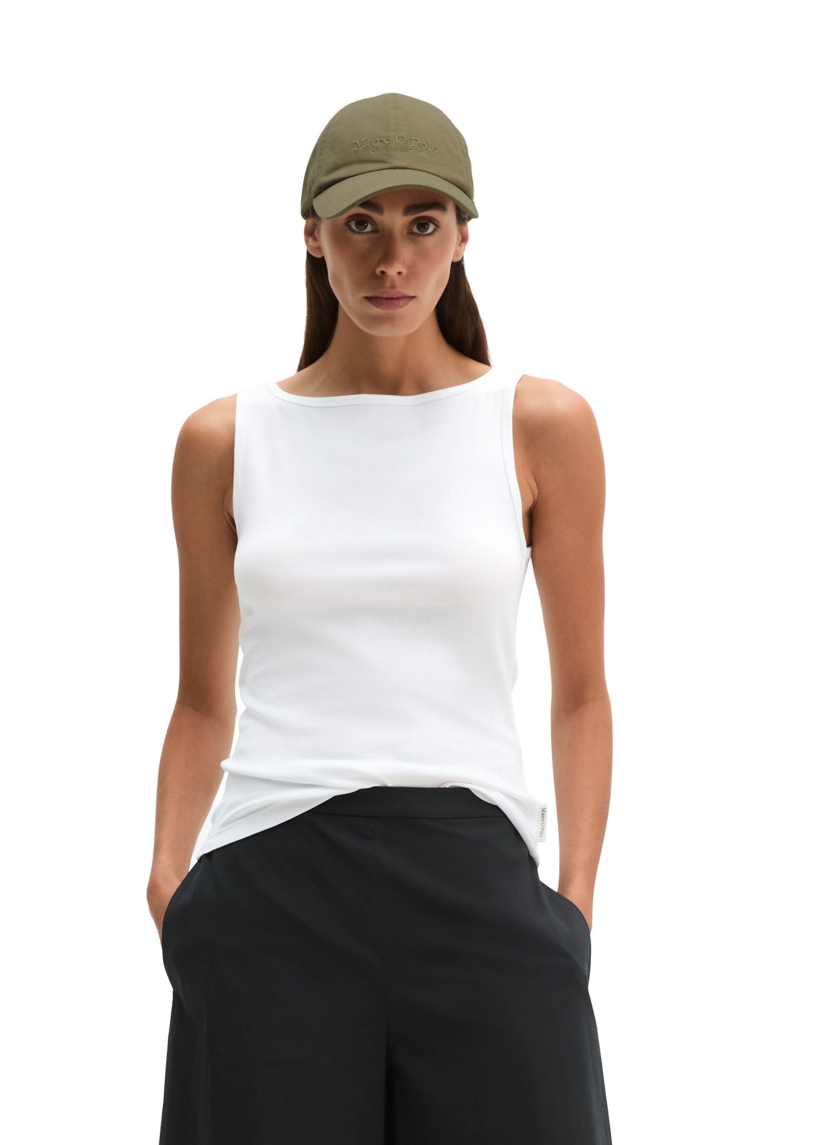 Marc O'Polo T-Shirt aus Organic-Cotton-Rib-Jersey